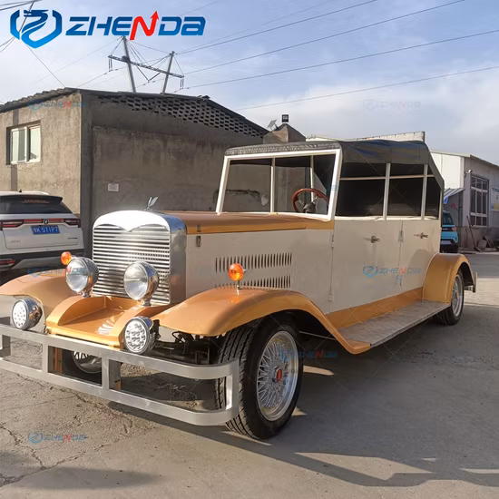 電動クラシックレトロバス/真空タイヤ付き電動ヴィンテージカー